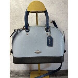 COACH mini sierra satchel 2 Tone Blue F57499 Excellent Condition